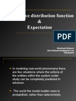 Cumulative Distribution Function & Expectation: Shashwat Shriparv Infinitysoft