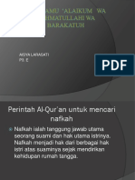 Perintah Al-Qur'an Untuk Mencari Nafkah