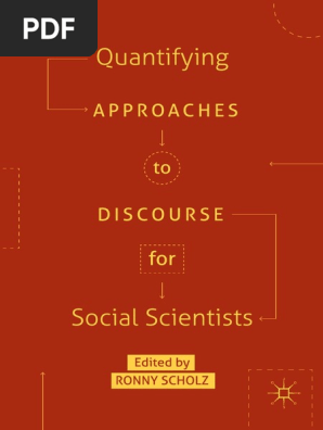 Quantifying Approaches To Discourse For Social Scientists Pdf Social Science Linguistics