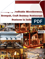 Setting Up Profitable Microbrewery, Brewpub, Craft Brewery Restaurant Business in India-57691 PDF