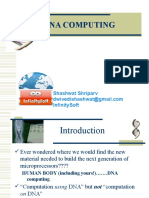 Dna Computing: Shashwat Shriparv Infinitysoft