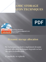 Dynamic Storage Allocation Techniques