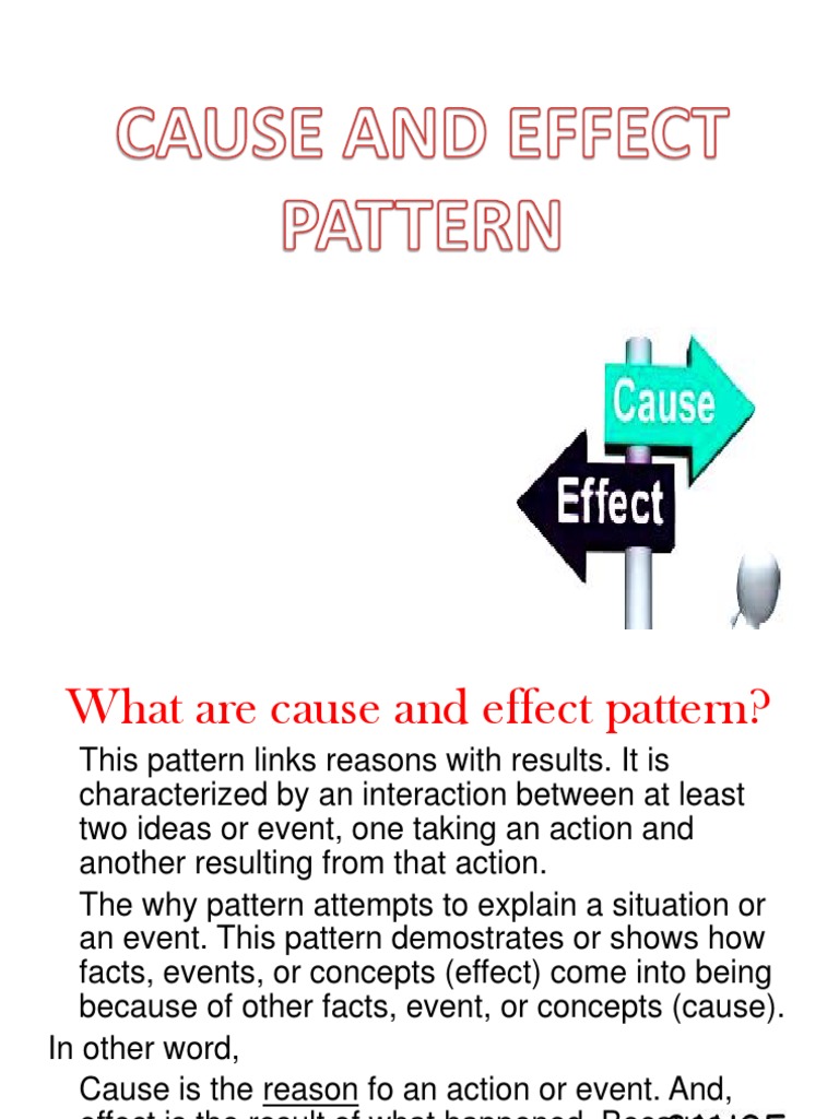 Group 4-Cause and Effect Pattern | PDF | Causality | Cognitive Science