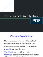 ISA Memory and Addressing