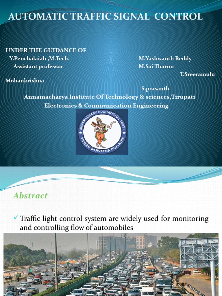 Automatic Traffic Signal Control System | PDF | Traffic | Traffic Light
