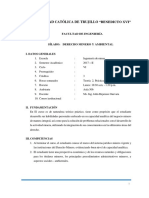 Sílabo Derecho Minero Ambiental PDF