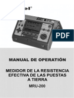 Manual Telurometro Sonel MRU 200 PDF