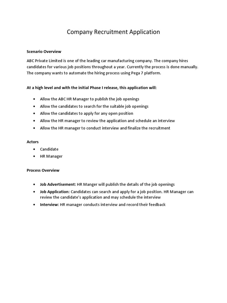 Company Selection Application | PDF | Recruitment | Interview
