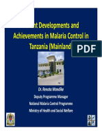 National Malaria Control Program-Tanzania Mainland