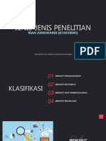 JENIS PENELITIAN UNTUK