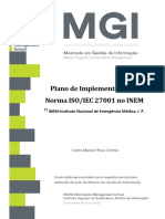 Implementação da ISO 27001 no INEM