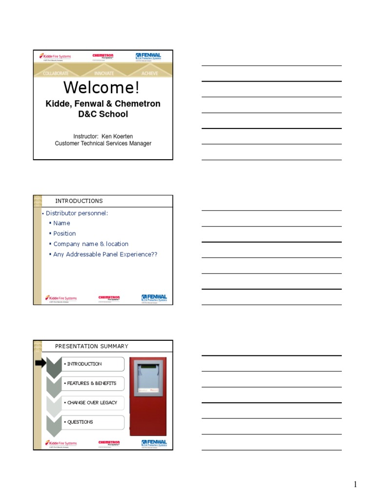 Kidde ARIES NETLink Miami2012Handouts PDF PDF Power Supply Sensor