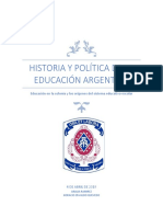 Historia y Politica de La Educación Argentina