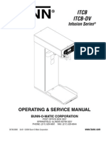 Bunn O Matic Tea Machine Operating Manual