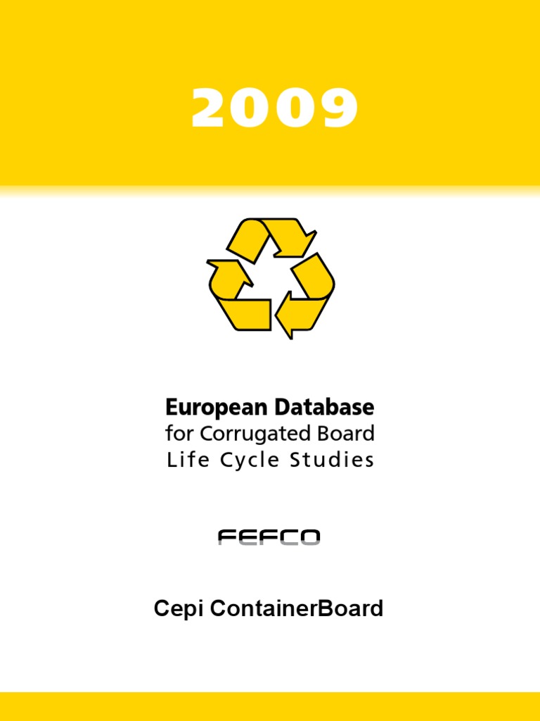 2009 LCA Report Fefco | PDF | Pulp (Paper) | Life Cycle Assessment