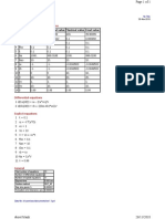 Calculated Values of DEQ Variables: POLYMATH Report