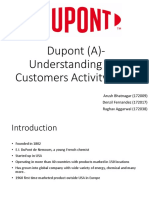 Dupont (A) - Understanding The Customers Activity