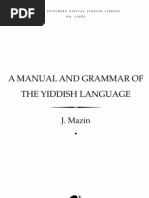  A manual and grammar of the yiddish language