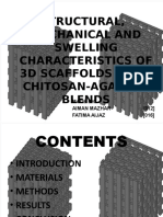 Structural, Mechanical and Swelling Characteristics of 3d