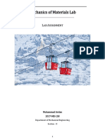 Mechanics of Materials Lab: Gondola Lift Stress and Strain Analysis