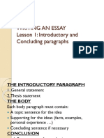 Introductory Paragraph