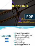 CORONA Effect: Md. Hasib Hossen ID: 1403EEE00044 Dept. of EEE, Manarat International University