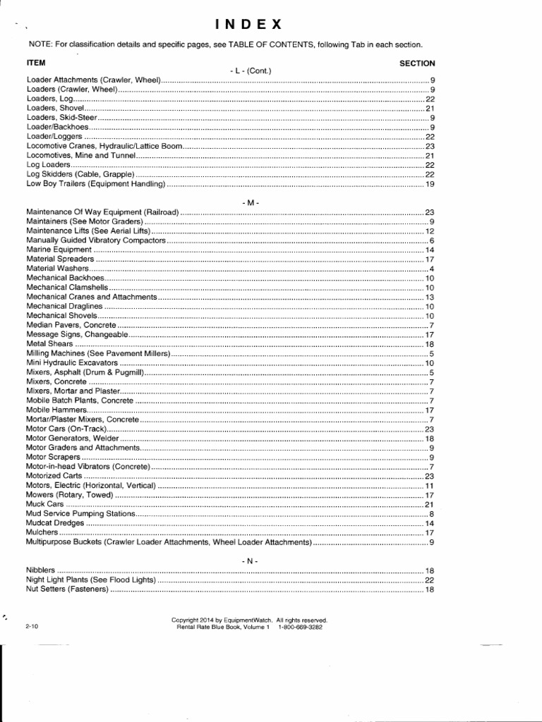 Rental Rate Blue Book PDF