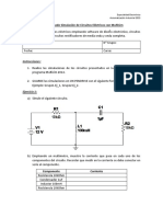 Taller Evaluado Simulación de Circuitos Eléctricos Con Multisim