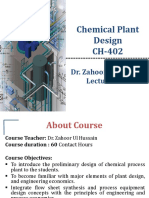 Chemical Plant Design (Complete Lectures) PDF