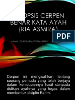 Sinopsis Cerpen Benar Kata Ayah