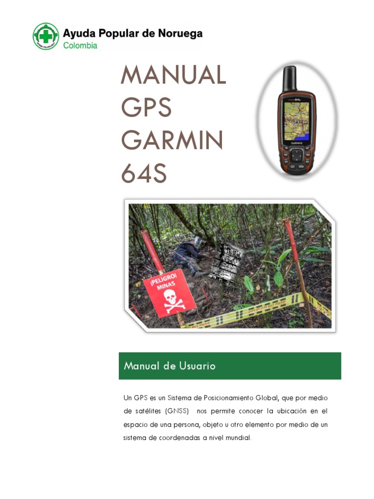 MANUAL GPS GARMIN 64s PDF PDF Sistema de Posicionamiento Global