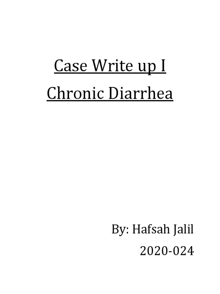 Case Write Up I | PDF | Food Intolerance | Nausea