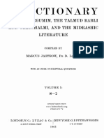 Talmud Bavli and Yerushalmi and The Midrashot Literature - Dictionary of The Targumim PDF