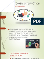 Customer Satisfaction: in Service Industry