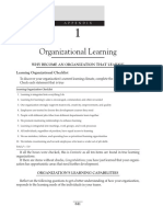 Organizational Learning: Why Become An Organization That Learns? Learning Organizational Checklist