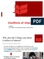 Conflicts of Interest 101 Fall 2014