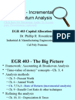 Chapter 8 - Incremental Rate of Return Analysis: EGR 403 Capital Allocation Theory