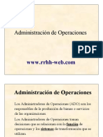 Administración de Operaciones.