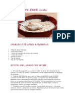 ARROZ CON LECHE Receta