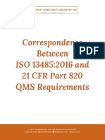 ISO Comparison Matrix 