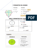 Ejemplos de Area y perimetro de figuras geometricas