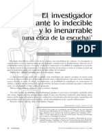 Aranguren - El Investigador Ante Lo Indecible y Lo Inenarrable