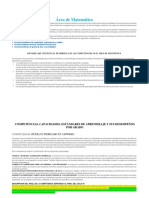 AREA DE MATEMATICA Competencias Capacidades y Desempeños