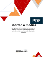OBSERVACOM-Libertad a medias_Regulacion medios comunitarios en AL y libertad de expresión-Informe 2017