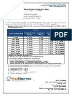 Requisitos para Constitucion y Tarifario