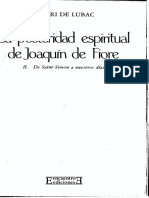 La posteridad espiritual de Joaquín de Fiore. De Saint-Simon a nuestros días, tomo II - Henri de Lubac