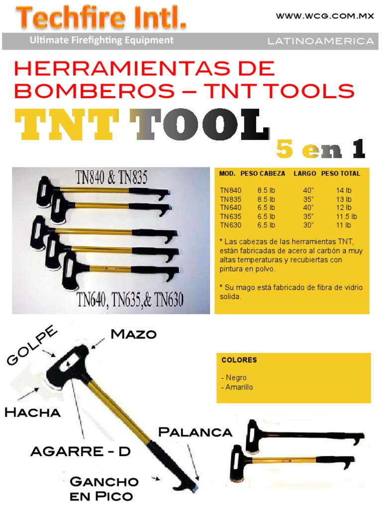 Herramientas TNT para Bomberos en LATAM | PDF | Materiales | Naturaleza