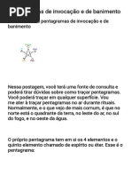 Pentagramas de Invocação e de Banimento