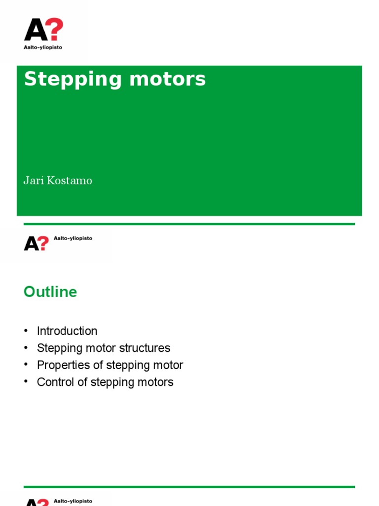 Stepping Motors: Structure and Control | PDF | Electric Motor | Electronics