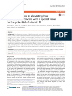 Current Therapies in Alleviating Liver Disorders and Cancers With A Special Focus On The Potential of Vitamin D